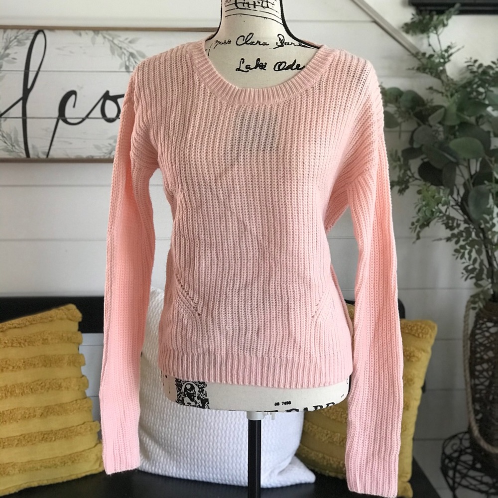 NWT AEROPOSTALE Light Pink Blush Knit Sweater - S